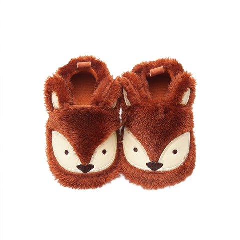 Fuzzy Baby Fox Booties