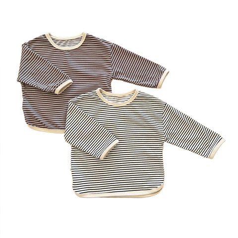 Neutral Pinstripe Pullover