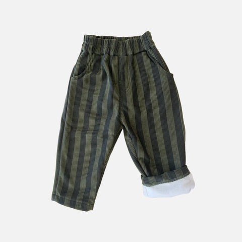 Kids Stripe Corduroy Pants