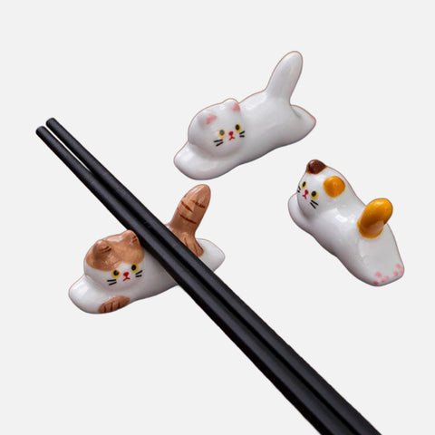 Ceramic Cat Chopstick Rest