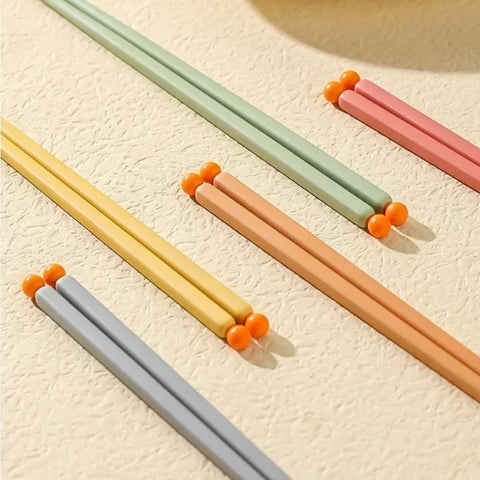 Orange Dots Pastel Chopsticks