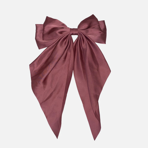 Big Satin Bow Hair Clip