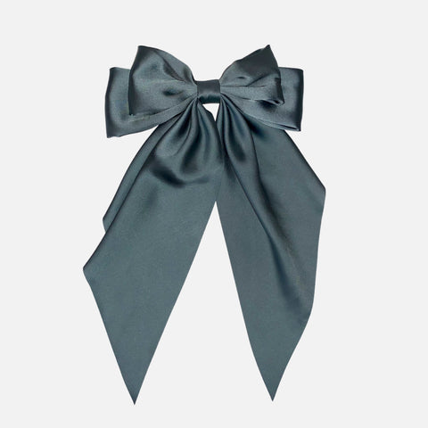 Big Satin Bow Hair Clip