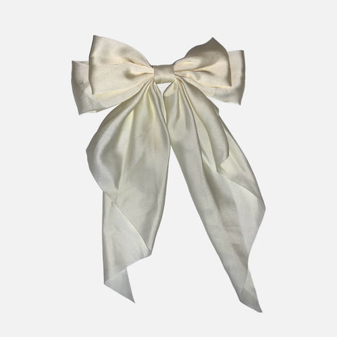 Big Satin Bow Hair Clip