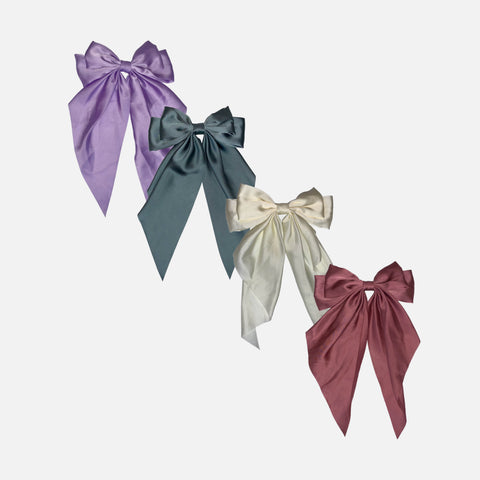 Big Satin Bow Hair Clip