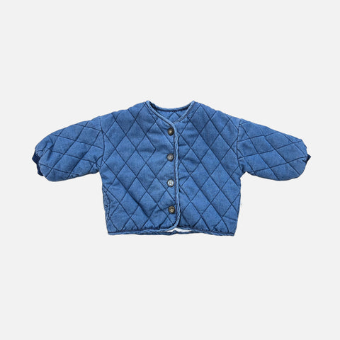 Baby Quilted Denim Jacket