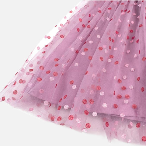 Sweet Polka Dot Pink Tulle Dress