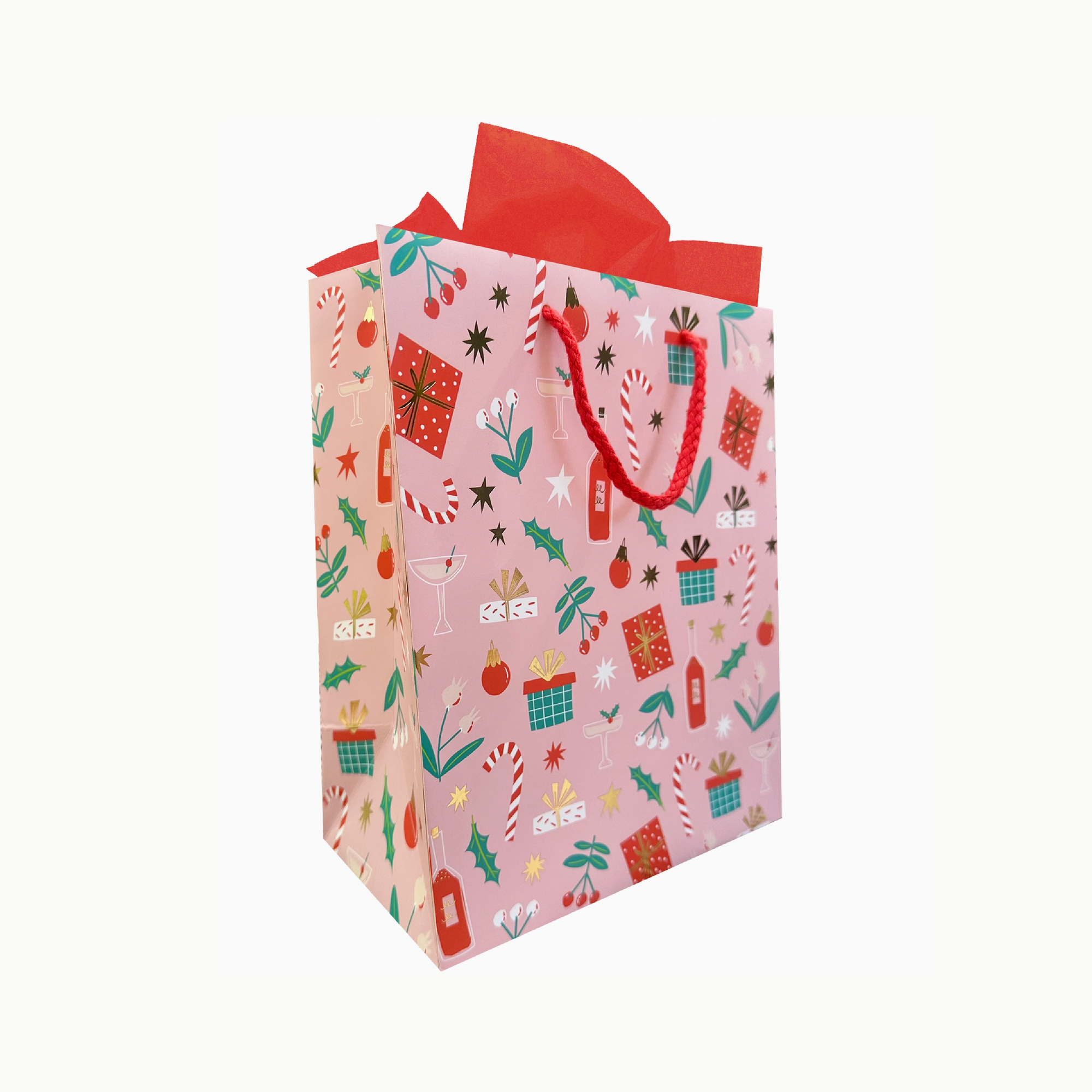 Deck The Halls Gift Bag Medium