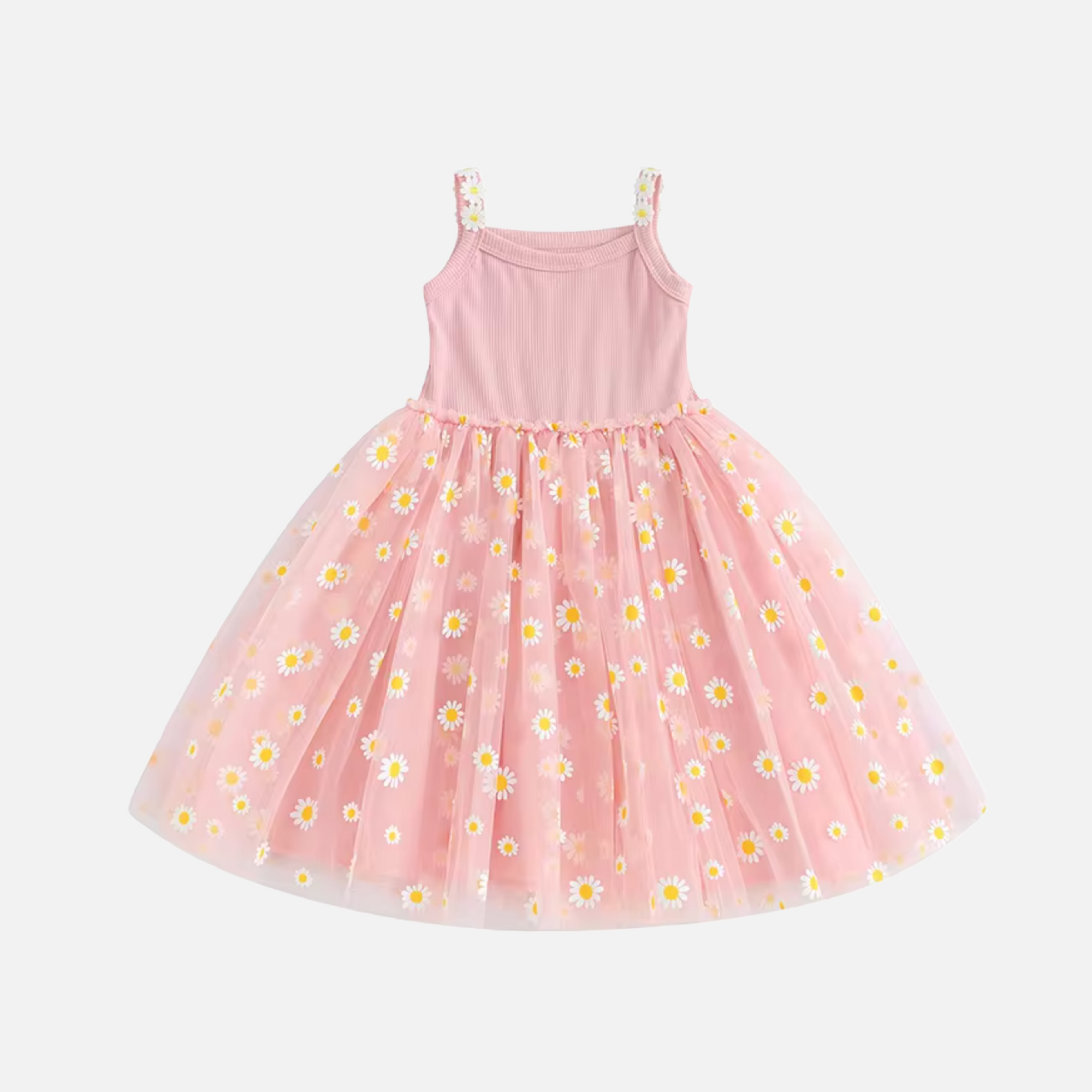 Pastel Floral Tulle Dress