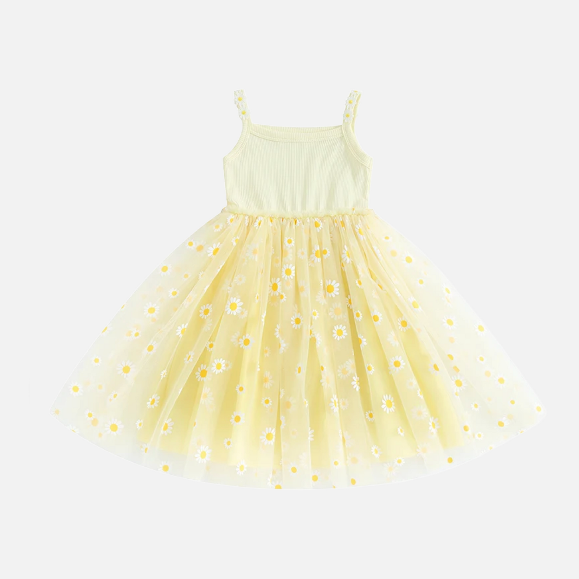 Pastel Floral Tulle Dress