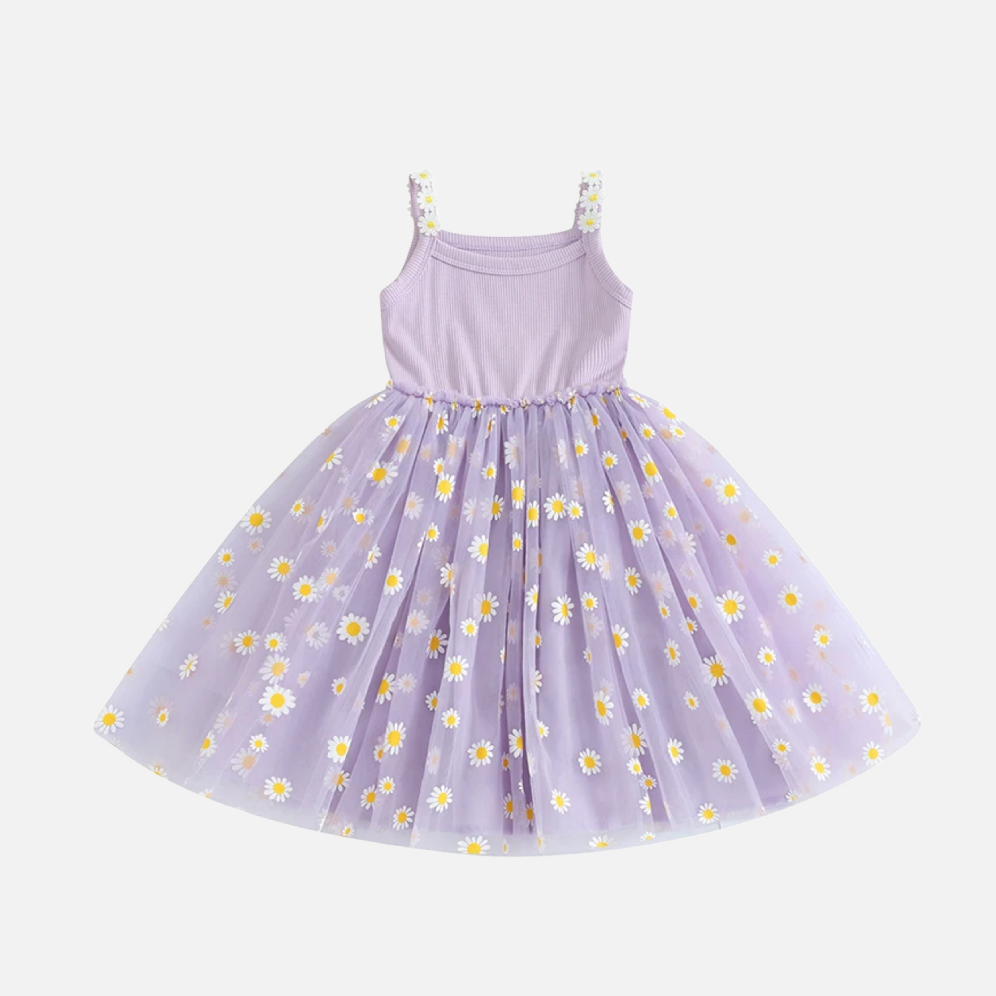 Pastel Floral Tulle Dress