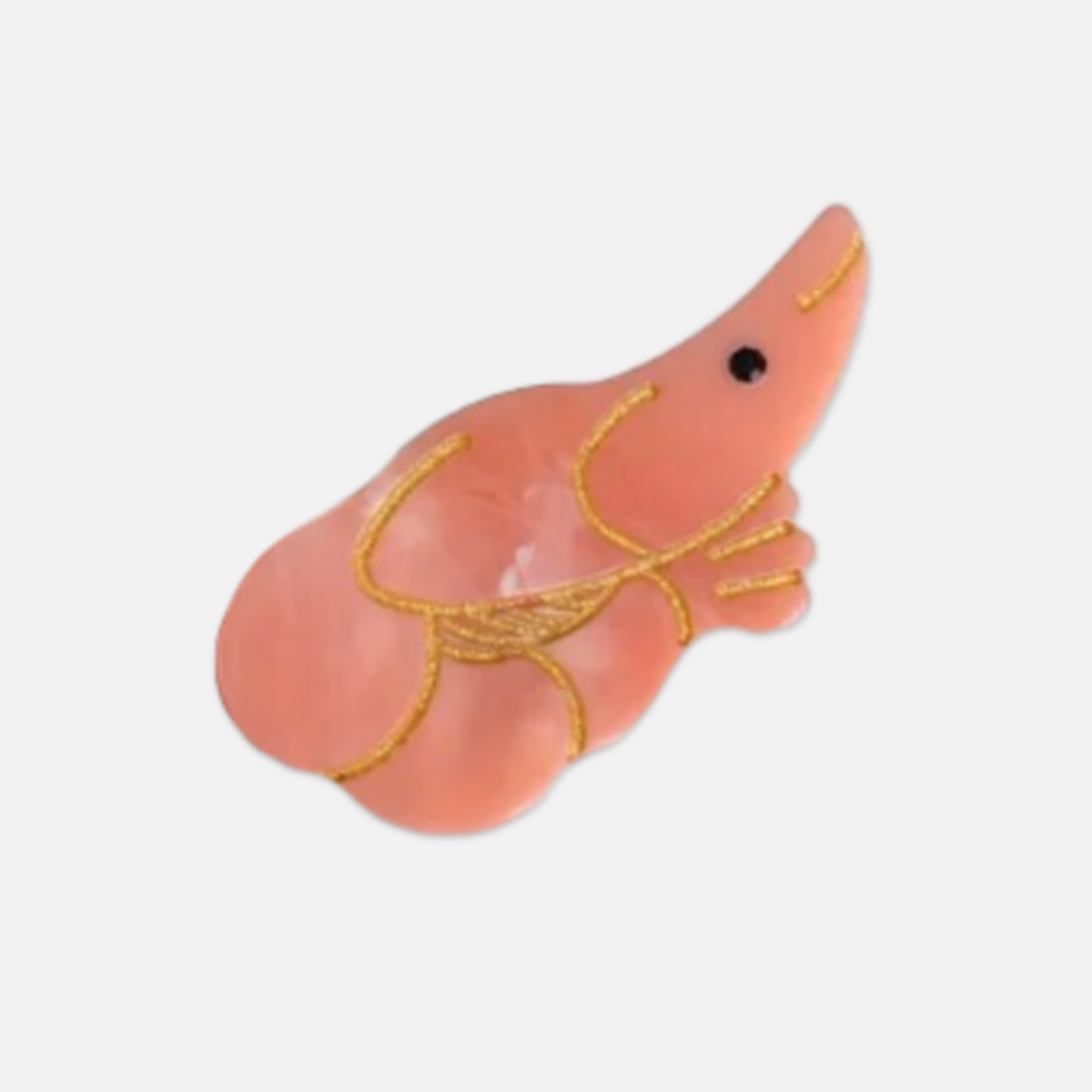 Mini Shrimp Hair Clip - Set of 2