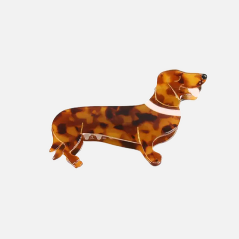 Dachsund Claw Clip