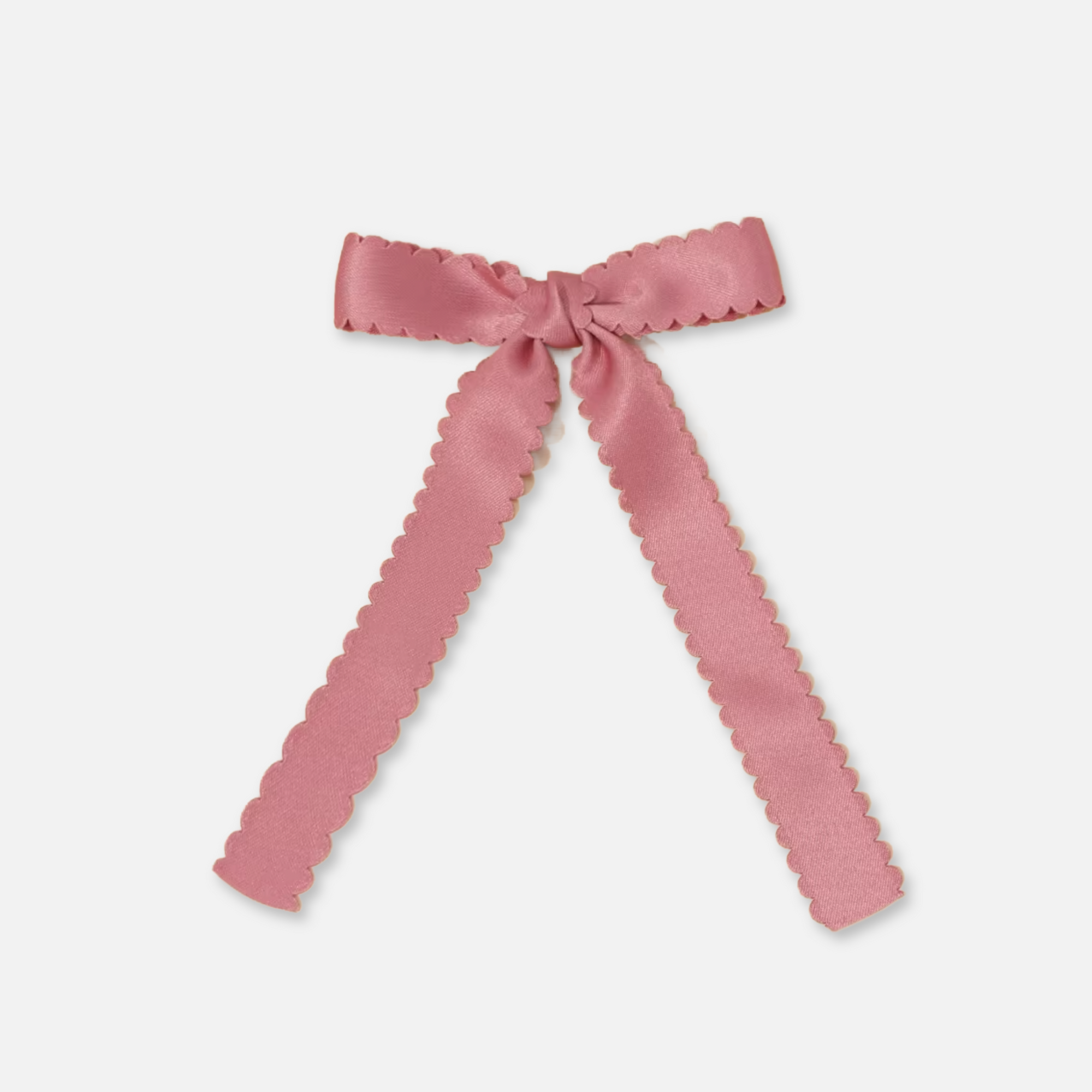 Scalloped Bow Barrette
