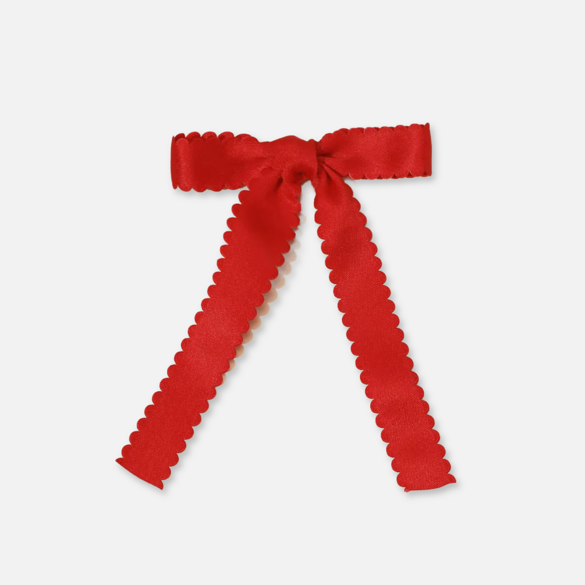 Scalloped Bow Barrette