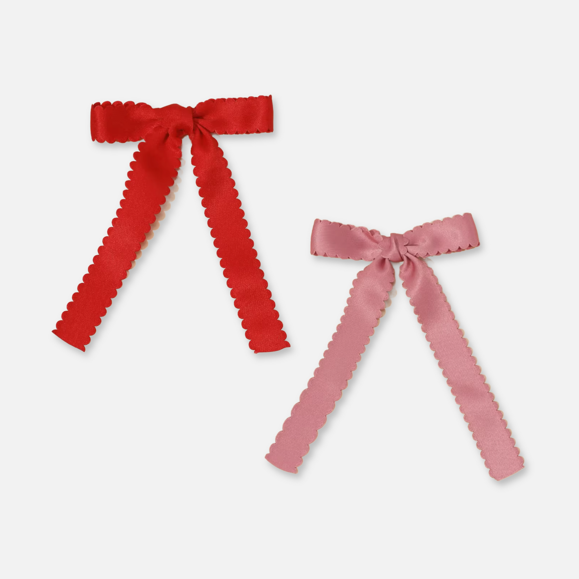 Scalloped Bow Barrette