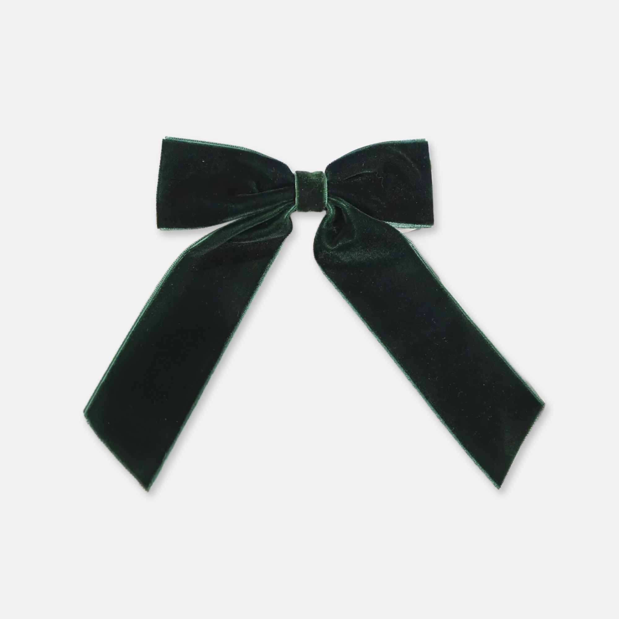 Small Velvet Bow Barrette