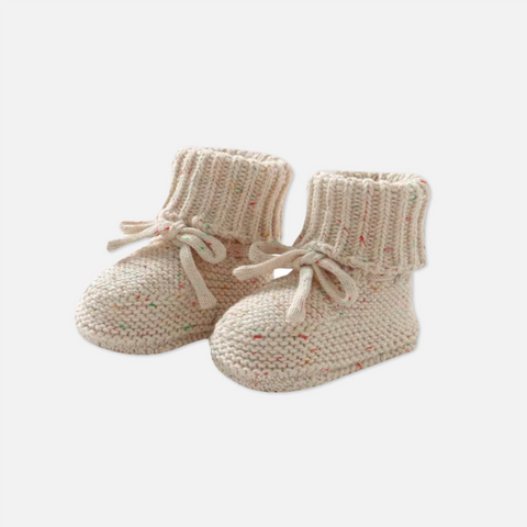 Baby Knitted Ribbon Booties