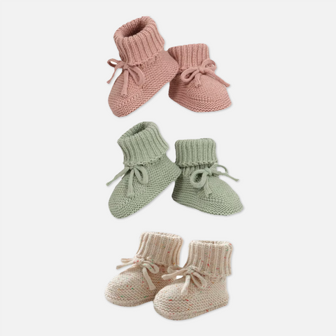 Baby Knitted Ribbon Booties