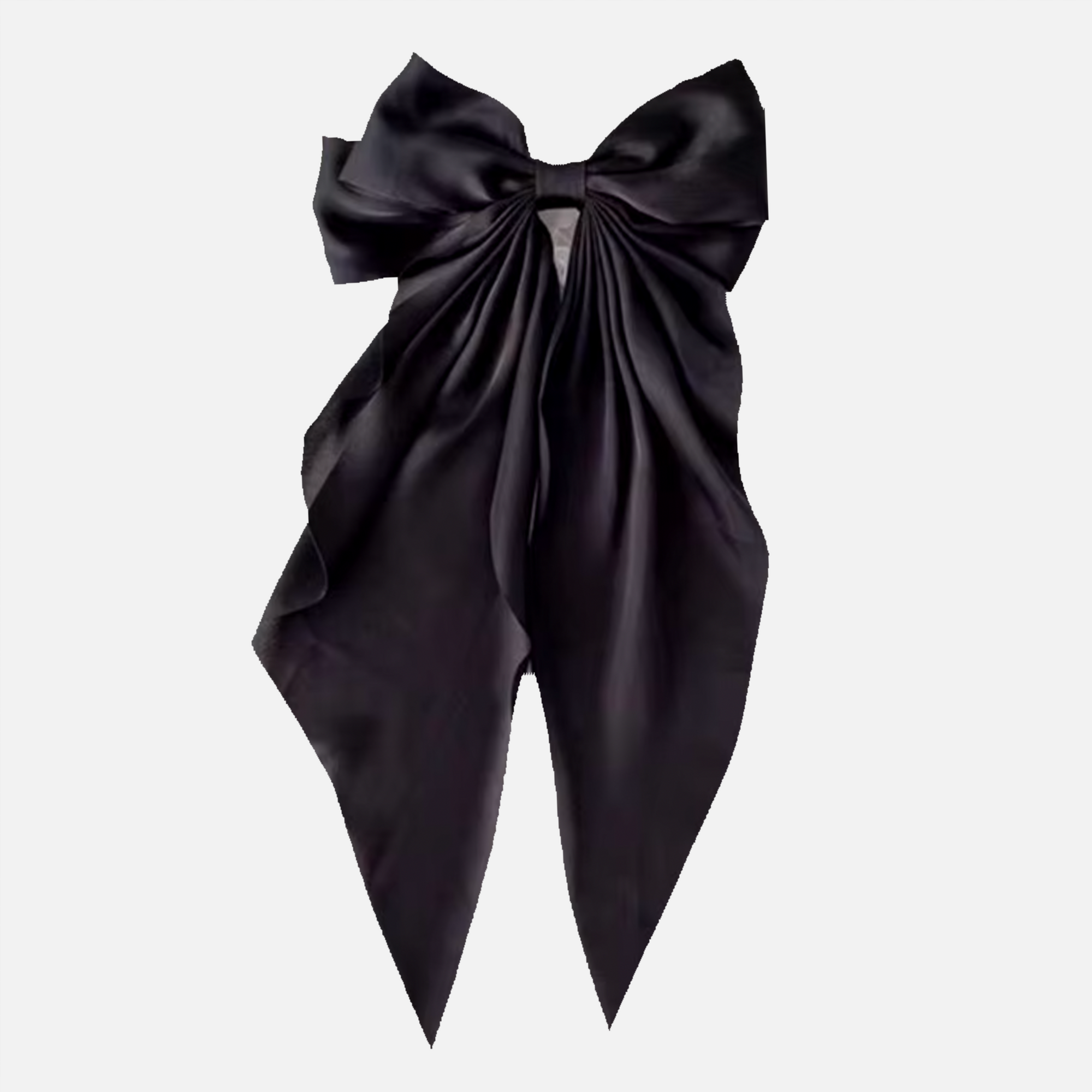 Big Satin Bow Hair Clip