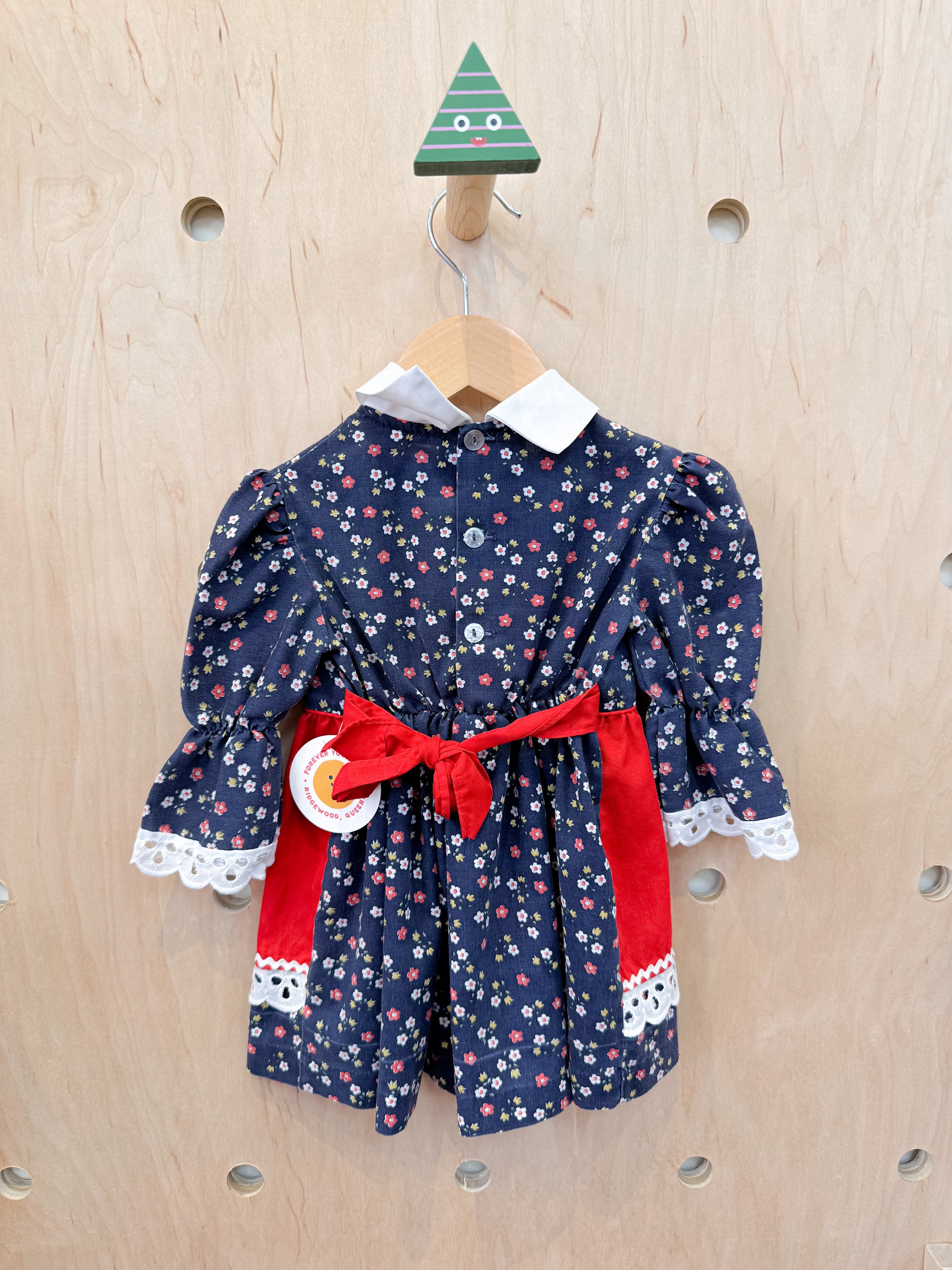 (pre-worn) Vintage Prairie Pinafore Dress 2/3T