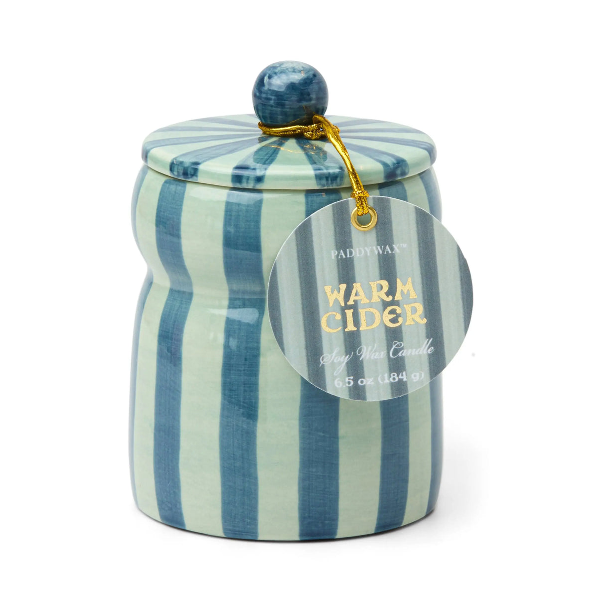 Striped Cabana Candle - Warm Cider