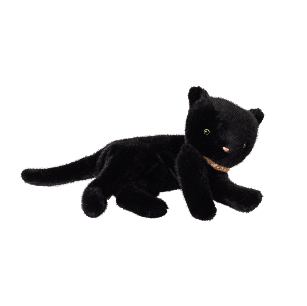 Sleeping kitten plush, Medium - Black