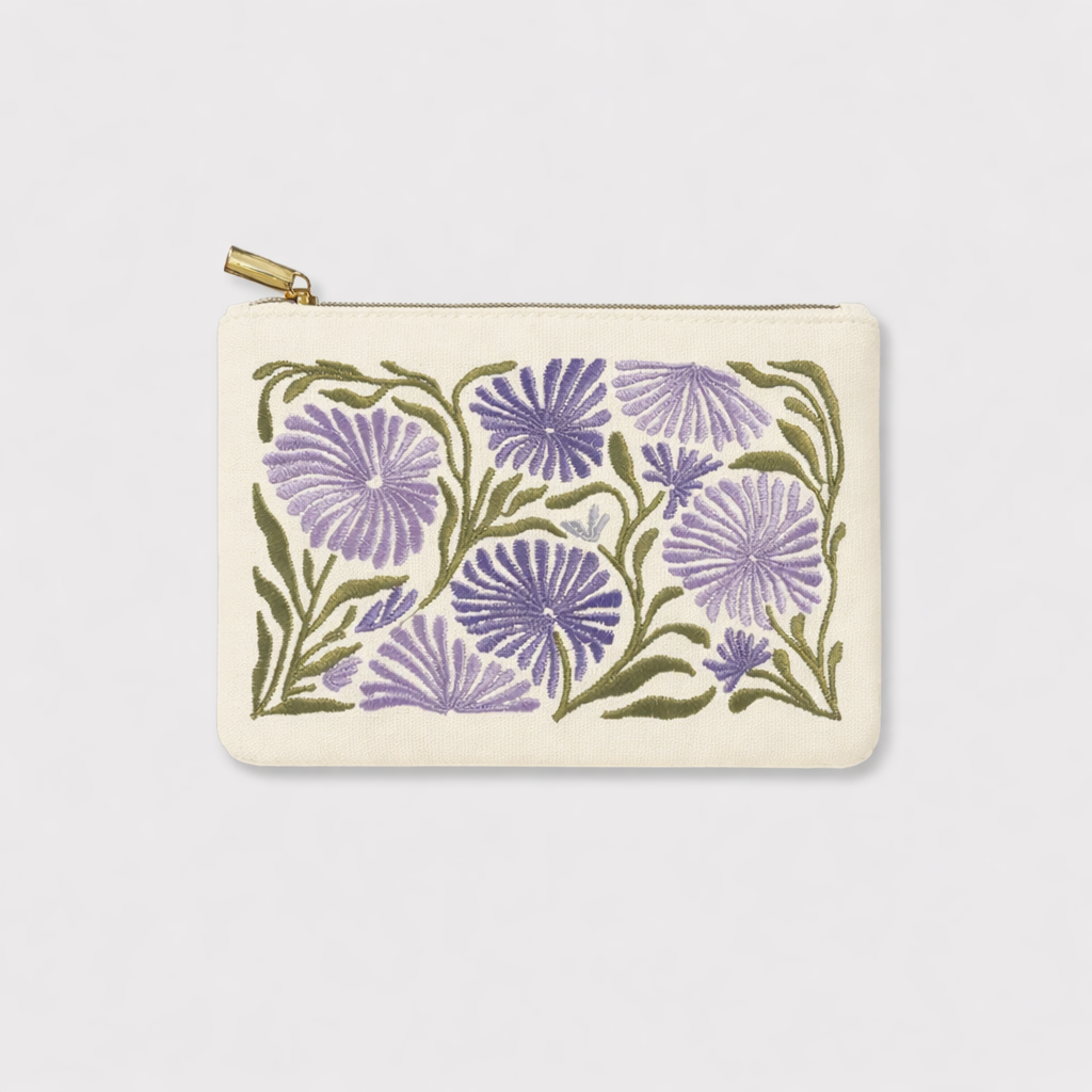 Zip Pouch Flower Market Allium