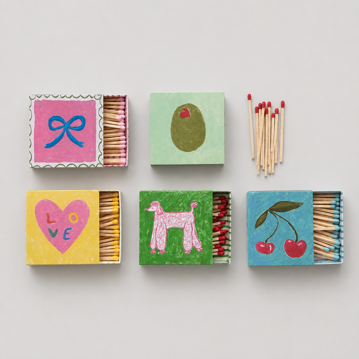 Assorted Safety Matches in Matchbox