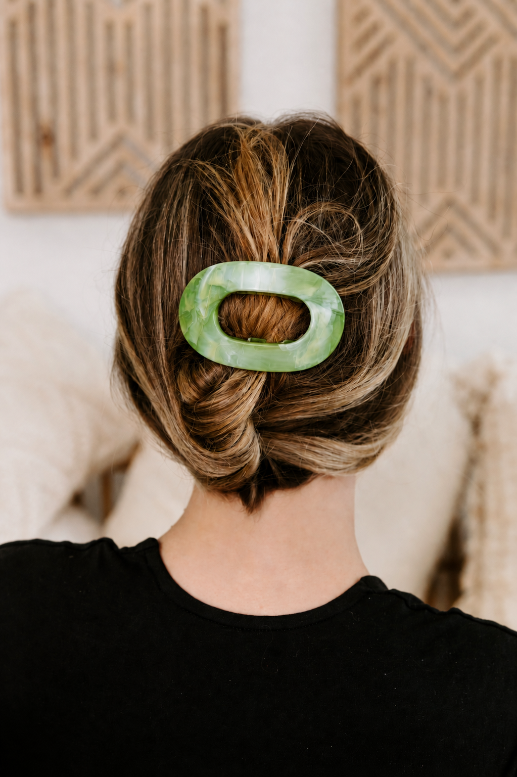 Flat Oval Claw Clip