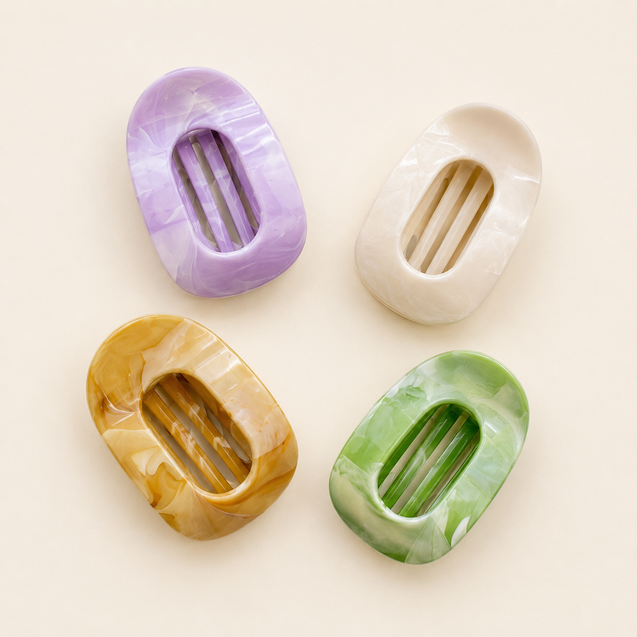 Flat Oval Claw Clip