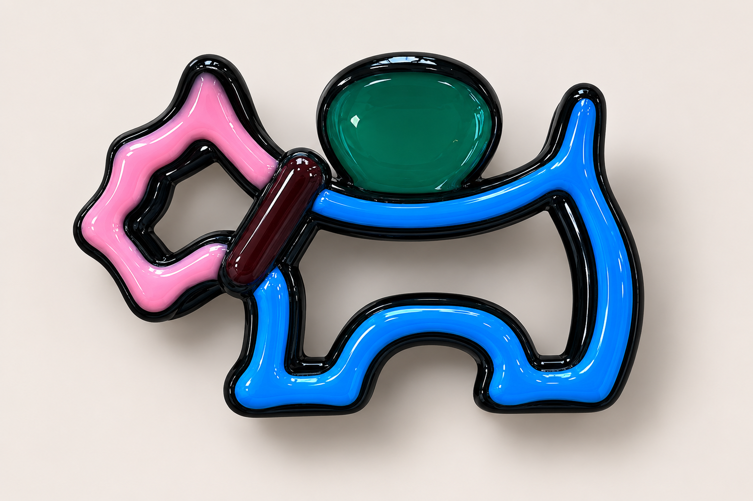 Terrier Claw Clip - Blue