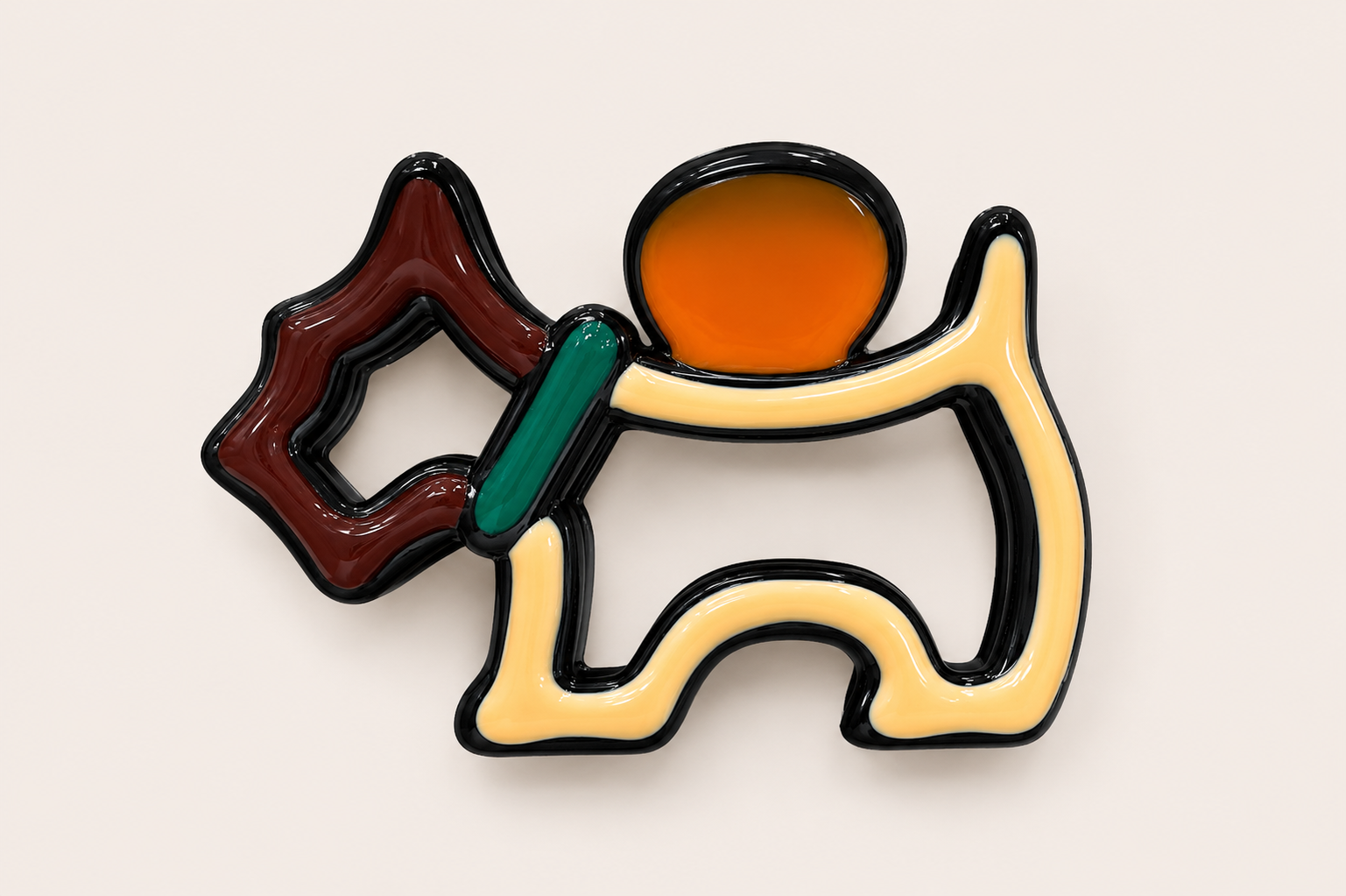 Terrier Claw Clip - Orange