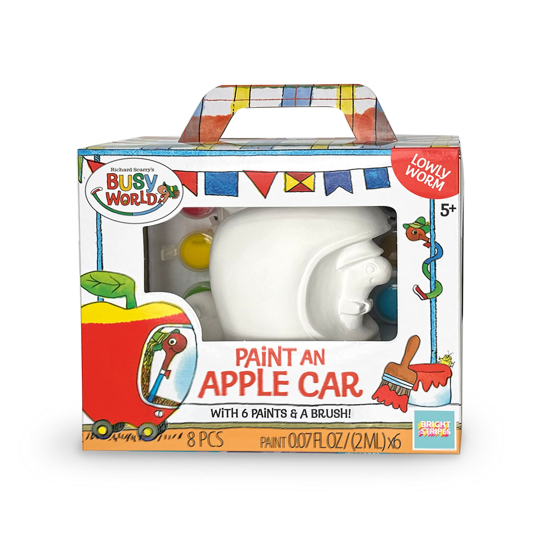 Paint an Apple Car Racer: Lowly Worm