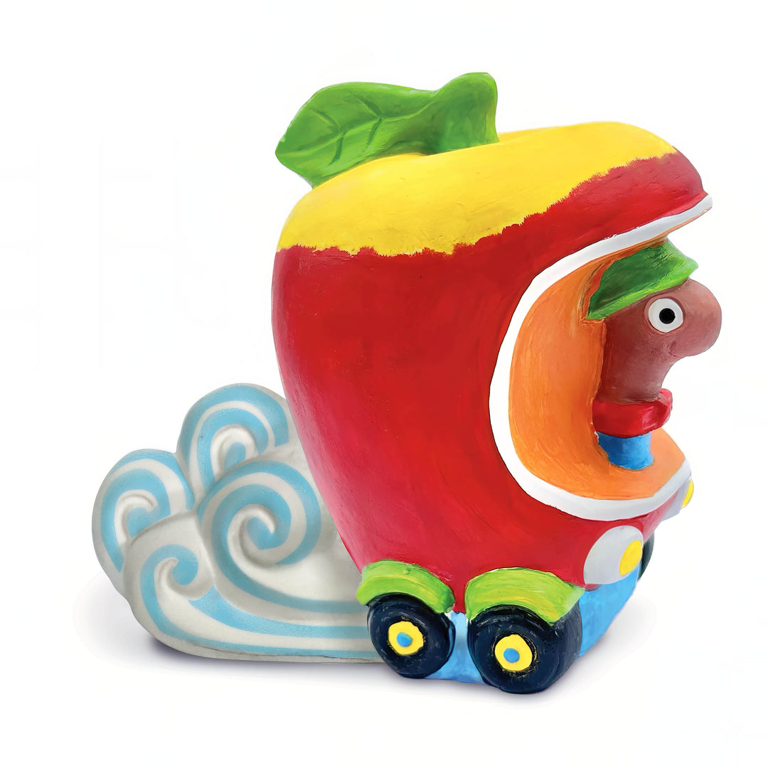 Paint an Apple Car Racer: Lowly Worm