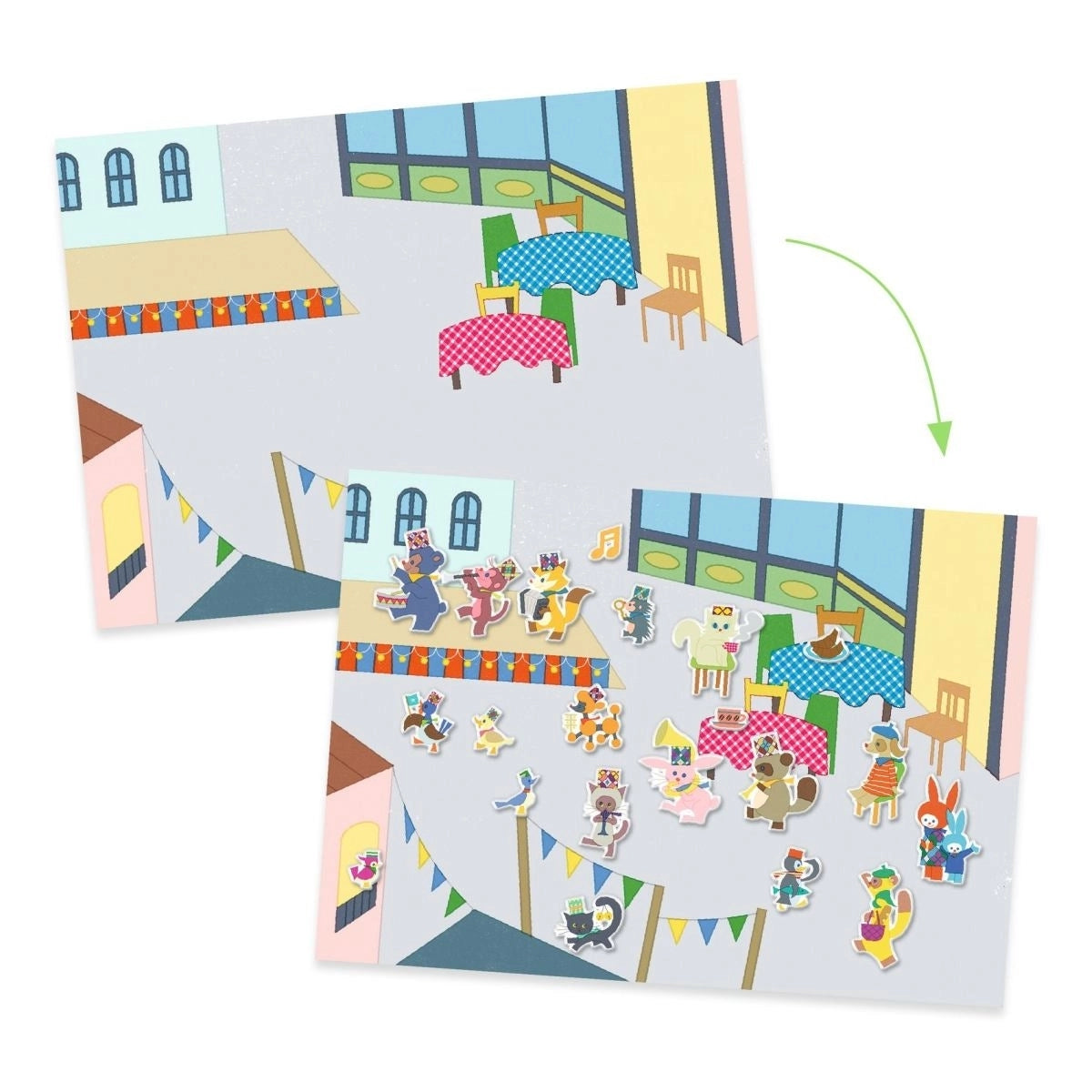 Marching Band Reusable Sticker Set for Kids – Creative Scene Play (Ages 3+)