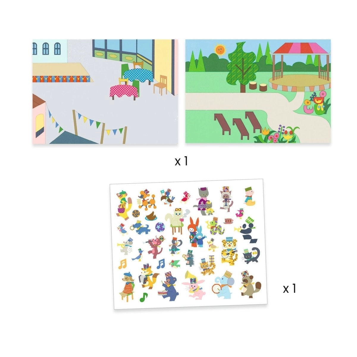 Marching Band Reusable Sticker Set for Kids – Creative Scene Play (Ages 3+)