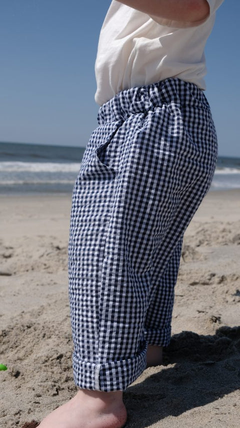 Go Go Gingham - Checkered Cotton Pants
