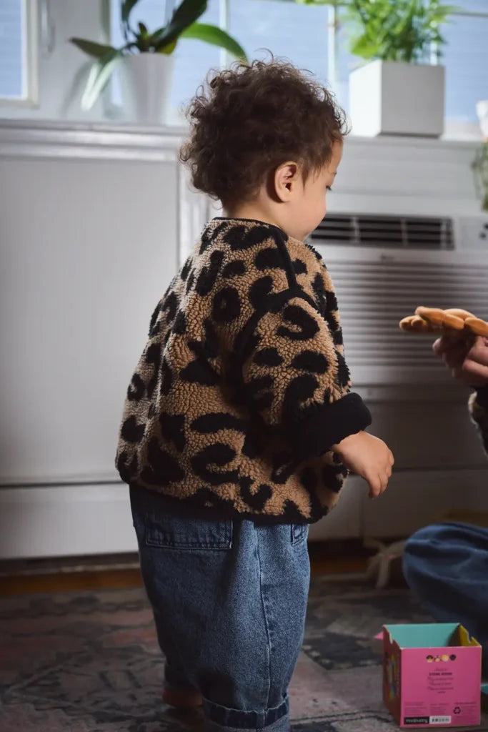 Forever Wild – Leopard Fleece Jacket