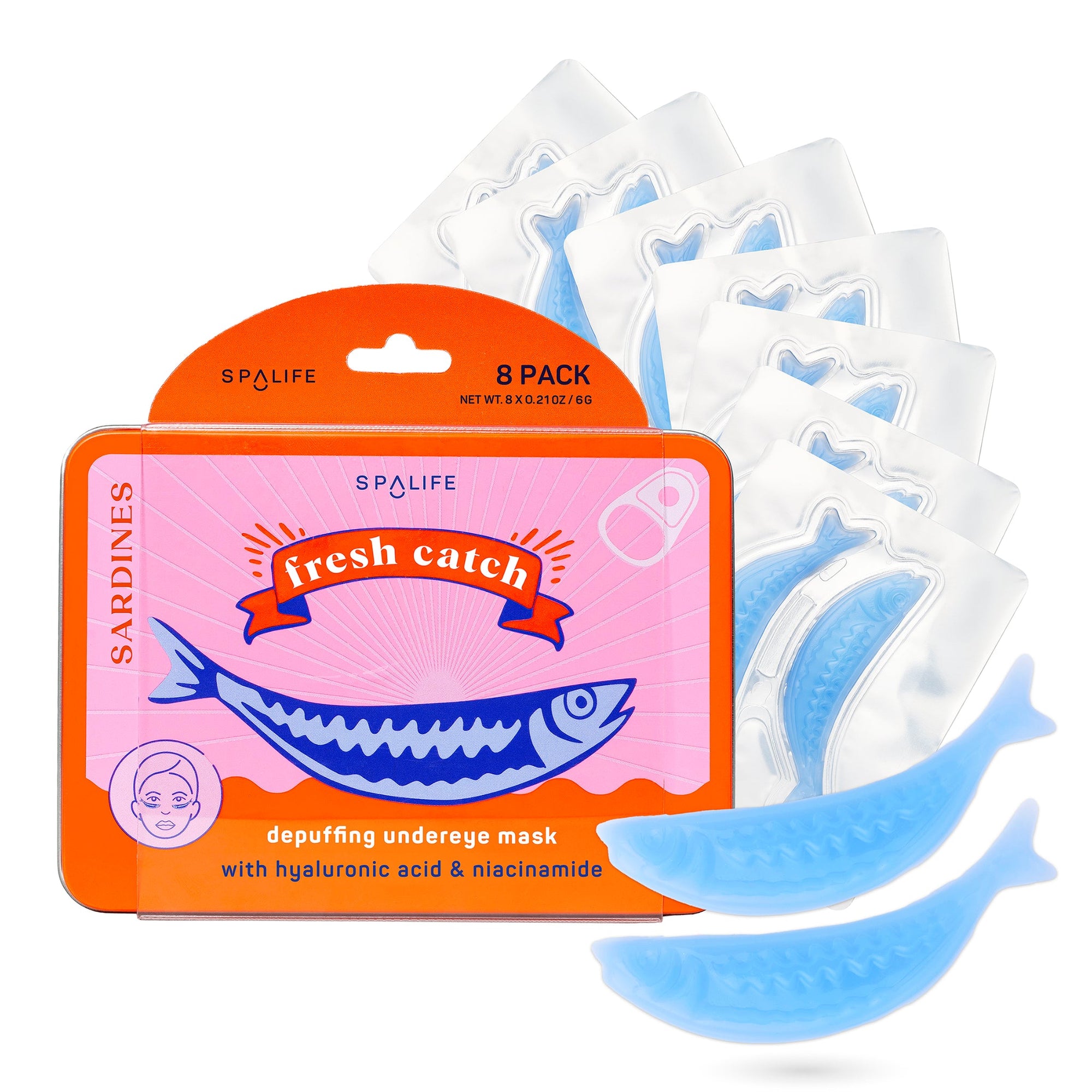 Fresh Catch De-Puffing Undereye Patches - 8 Pack