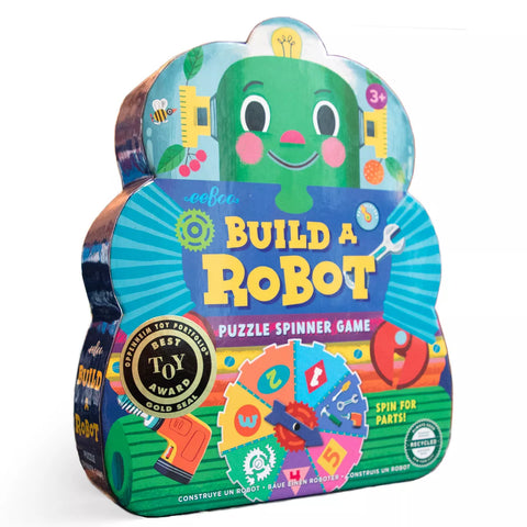 Build A Robot Shaped Box Spinner Game