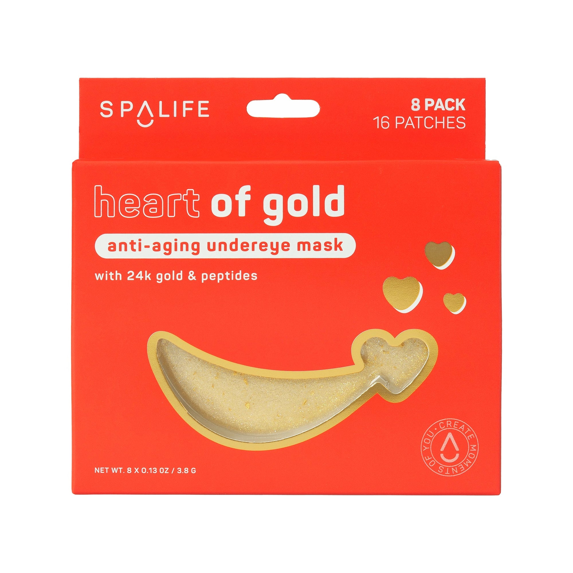 Heart of Gold Anti-Aging Hydrogel Eye Patches 8 Pack