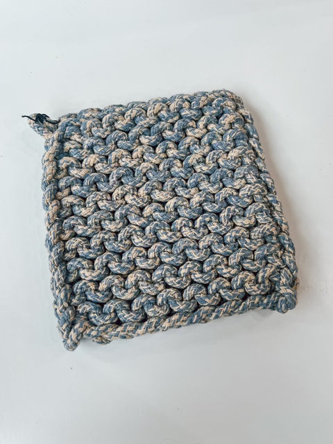 Melange Cotton Crocheted Pot Holder Assorted