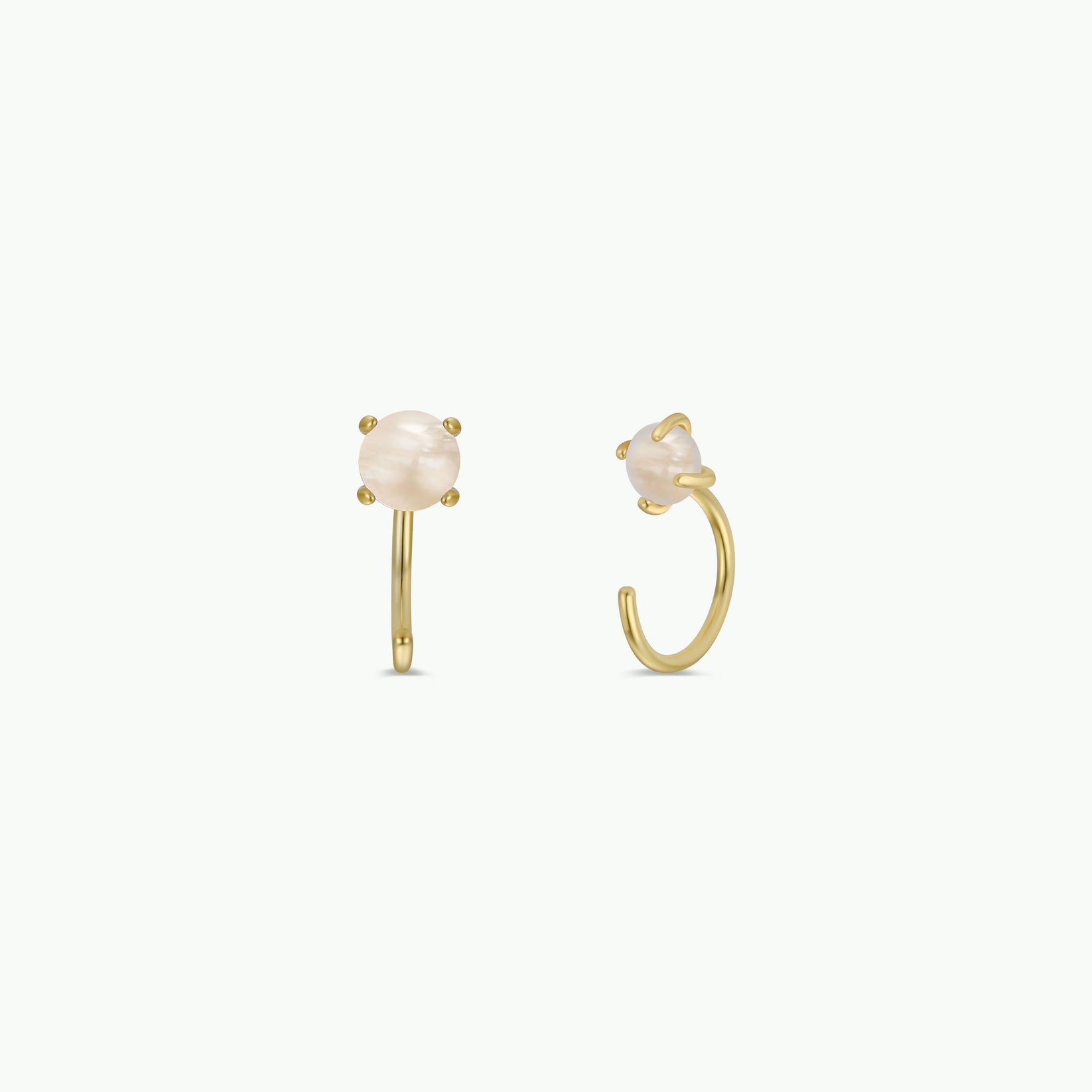 Huggies - Mother of Pearl - Earrings