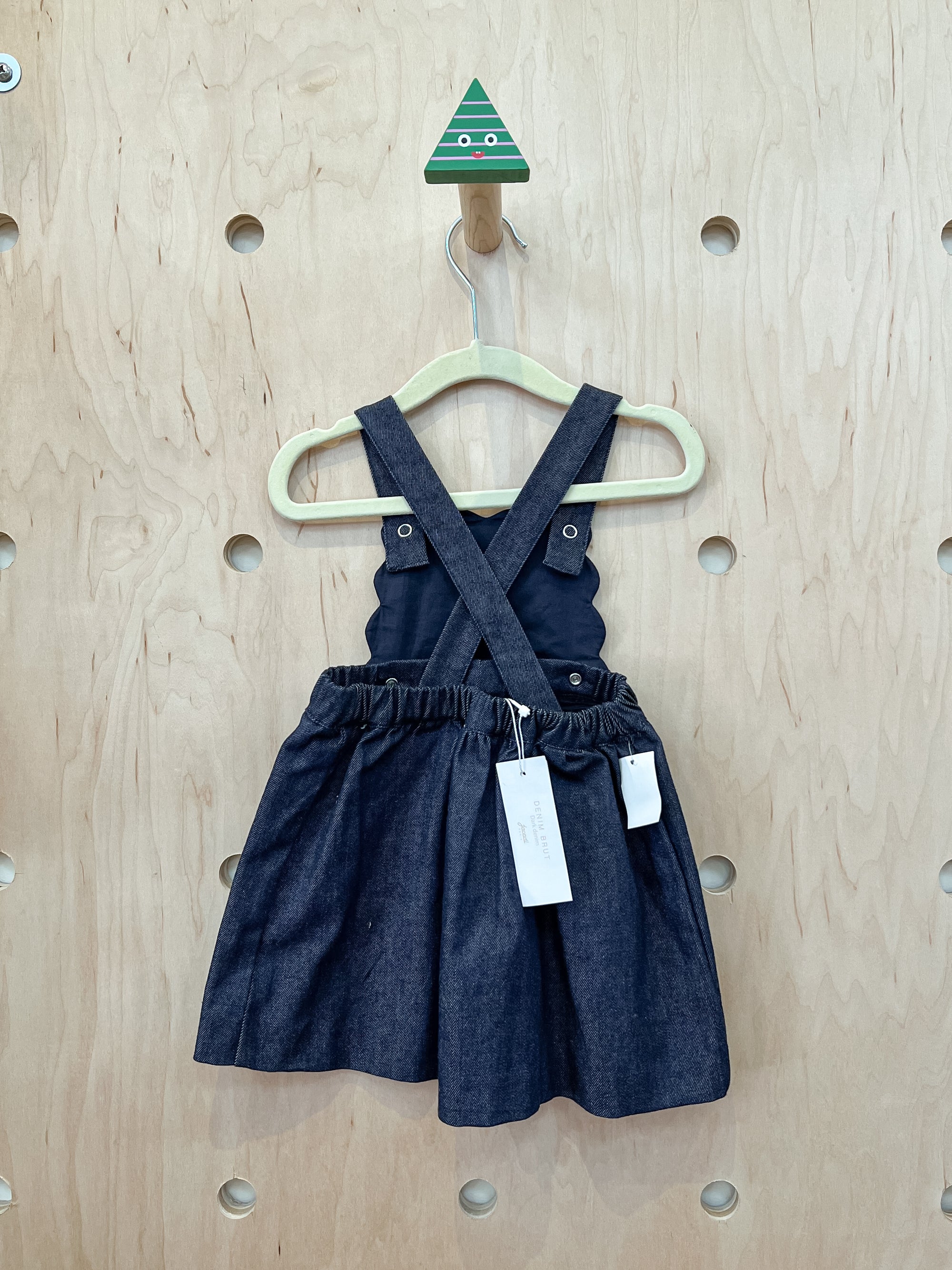 (pre-worn) denim Jacardi boutique swing dress 3M