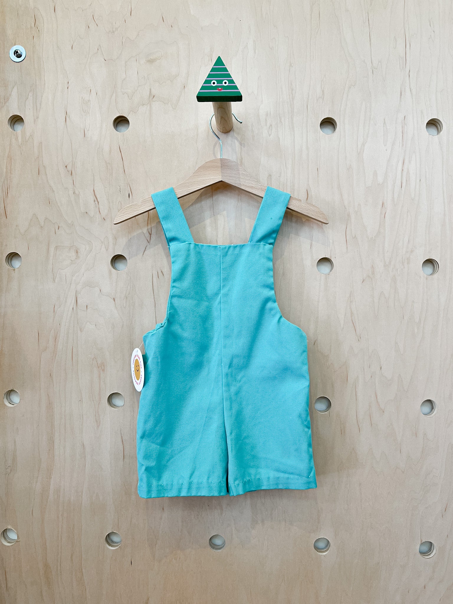 (pre-worn) vintage seafoam romper 24M