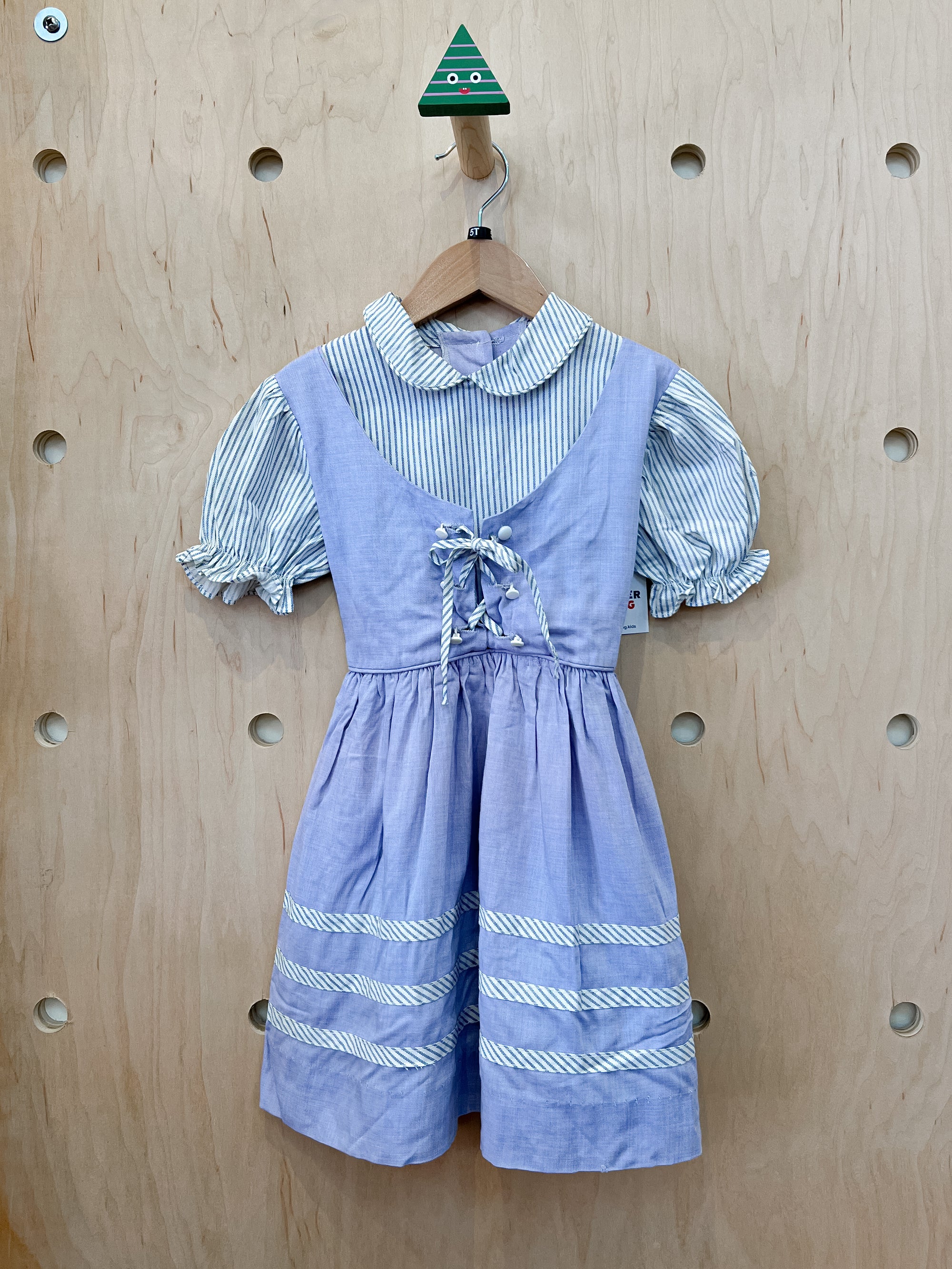 (pre-worn) vintage blue drindl dress 5T