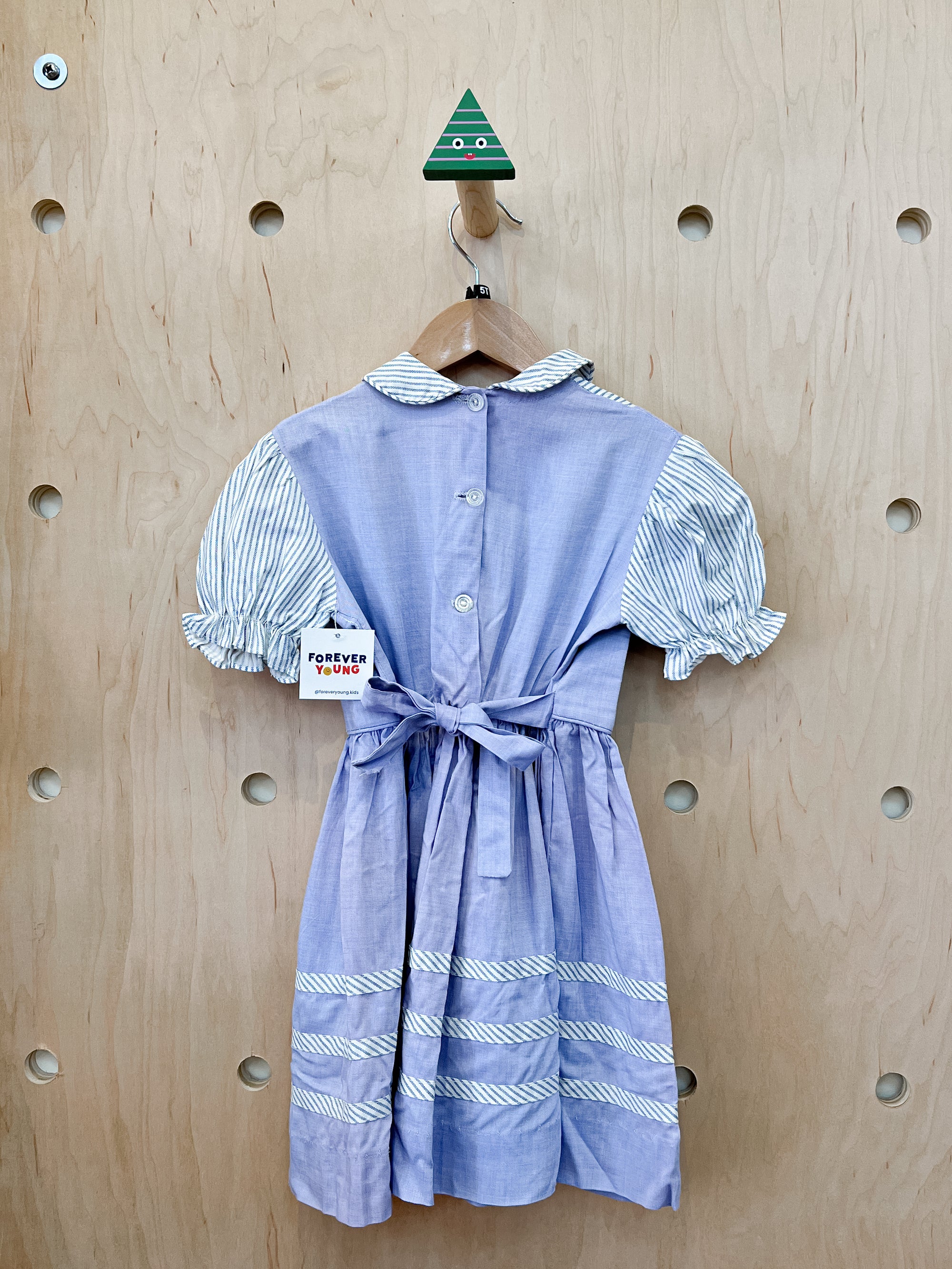(pre-worn) vintage blue drindl dress 5T