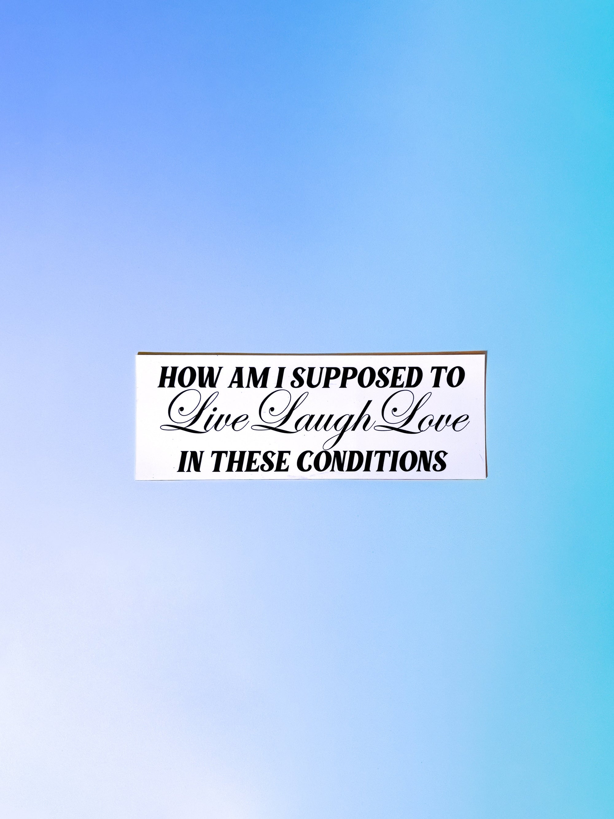 Live Laugh Love Car Magnet