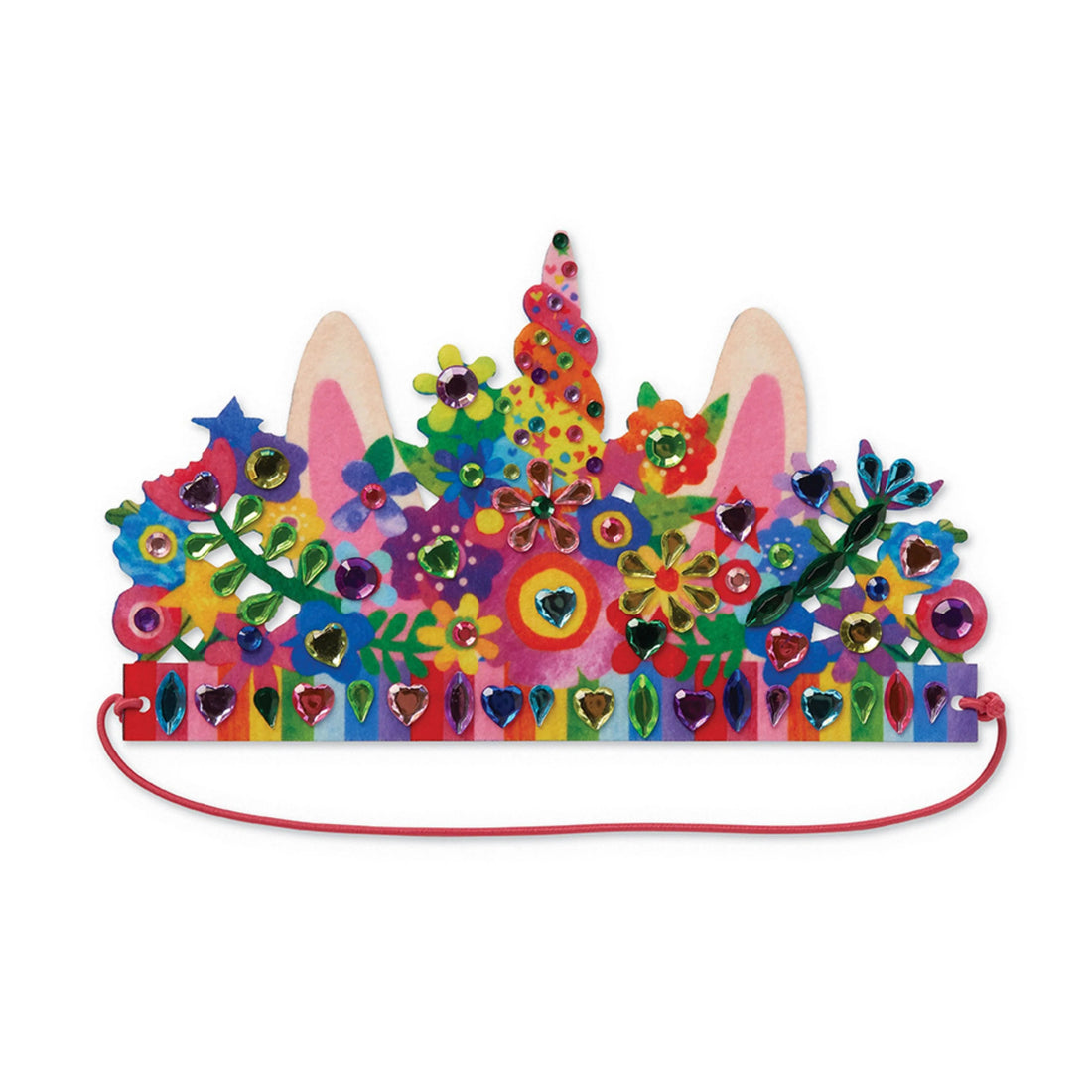 Jewel Art Crowns Unicorn Flowers